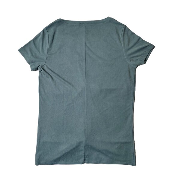 Dynamite Women's Teal Shirt with Twist Front, size Medium - Picture 4 of 8